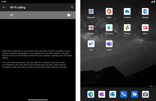 Press the indicator to turn the function on or off.