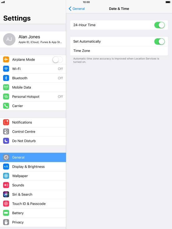 Press the Home key to return to the home screen.