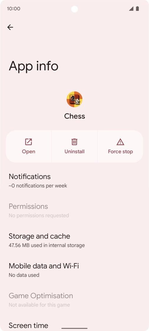 Press Storage and cache.