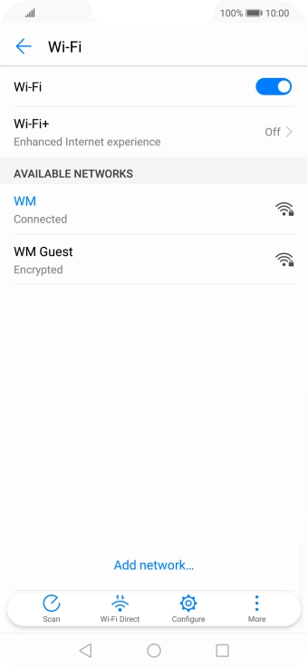 Press the Home key to return to the home screen.