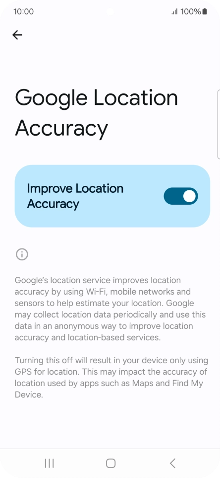 If you press the indicator next to 