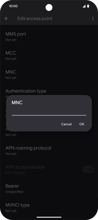 Key in 33 and press OK.