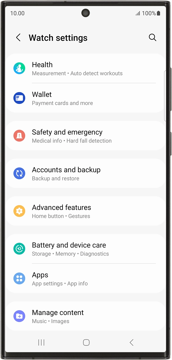 On your phone: Press Manage content.