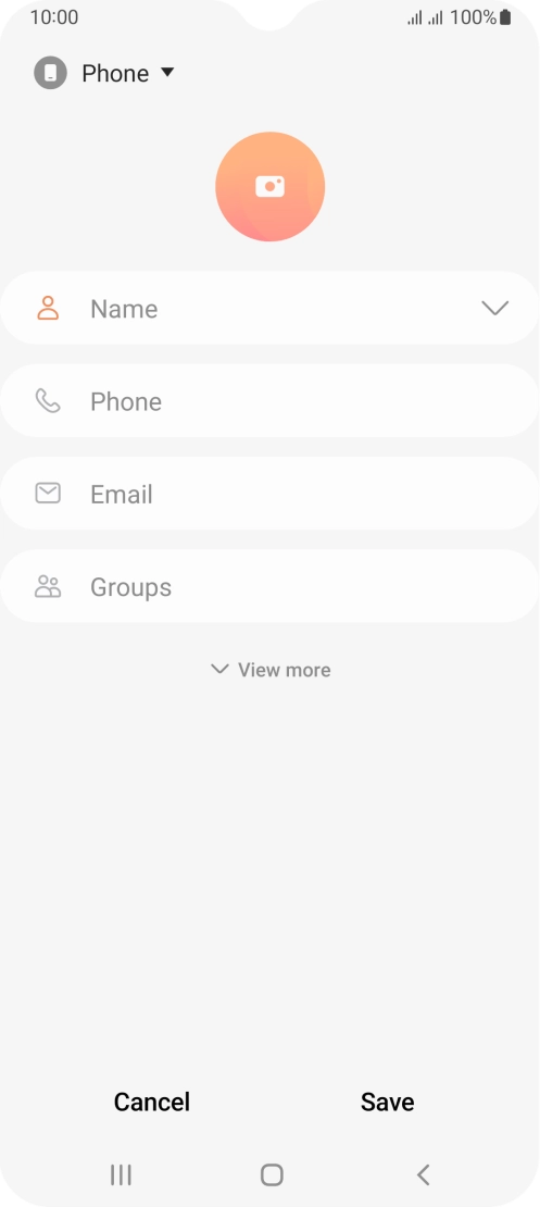 Press the address book drop down list.