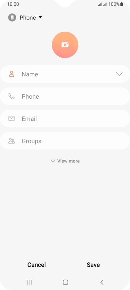 Press the address book drop down list.