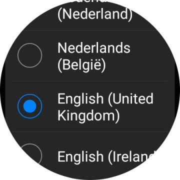 Press the required language.