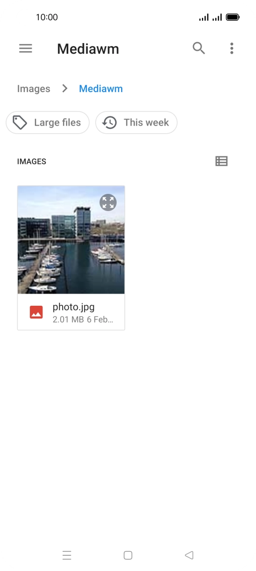 Press the required file.
