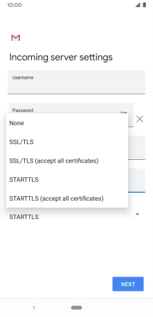 Press None to turn off the function.