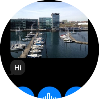 Press and hold the required message for a moment.