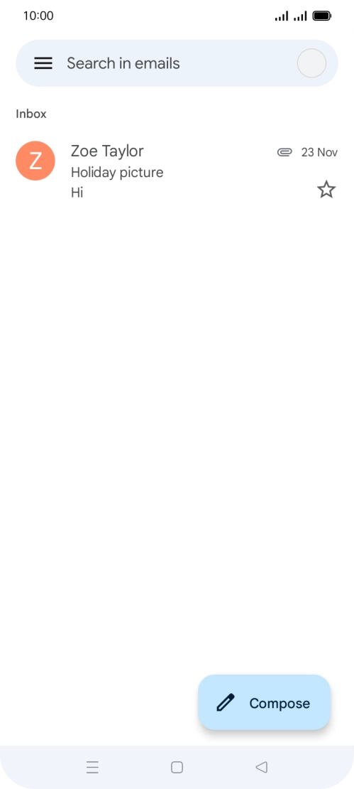 Press the profile icon.