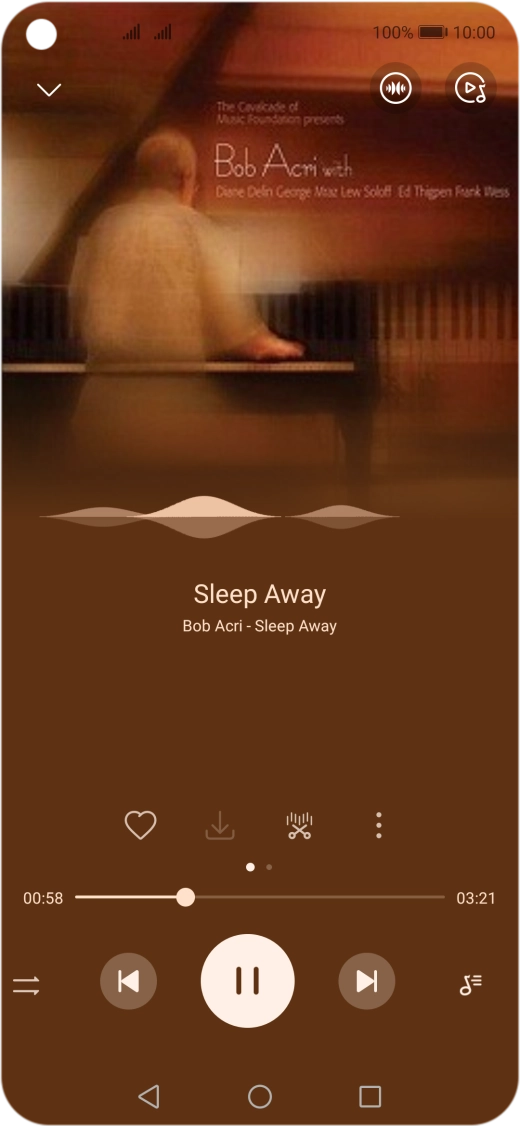 Press arrow right to go to the next audio file.