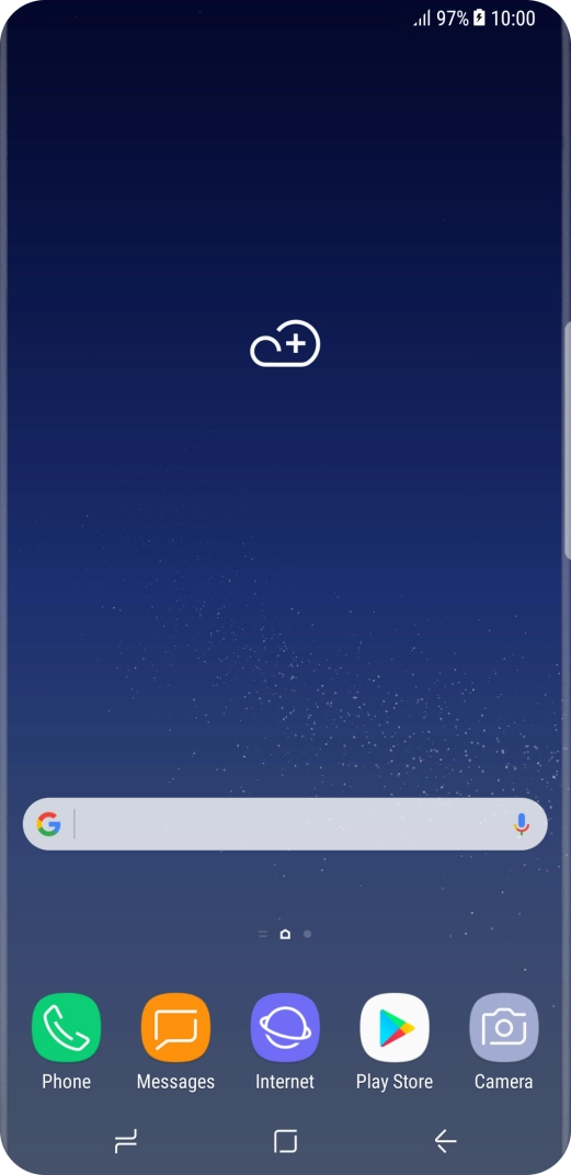 When the battery charging icon is displayed, the battery is charging.