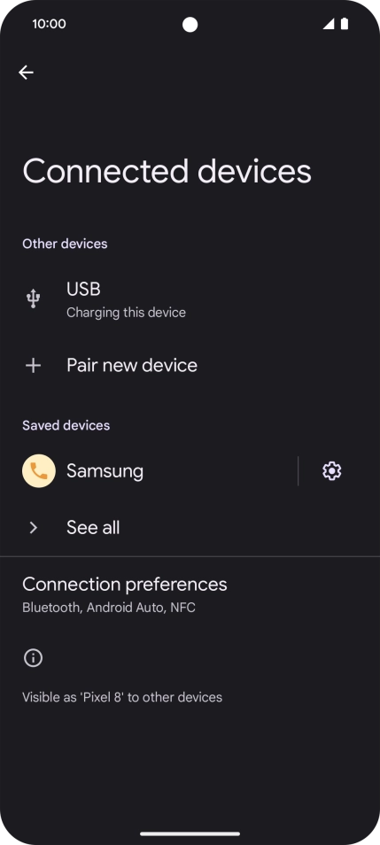 Slide your finger upwards starting from the bottom of the screen to return to the home screen.