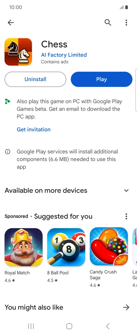 Press the Home key to return to the home screen.