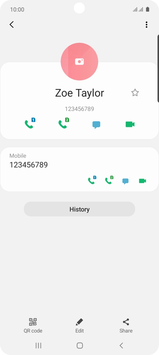 Press the Home key to return to the home screen.