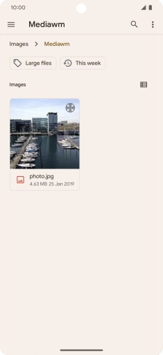 Press the required file.