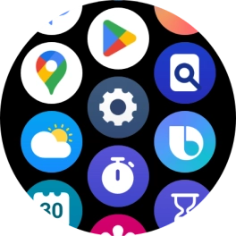 Press the settings icon.