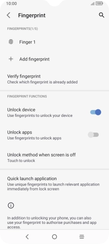 Press the indicators to turn the function on or off.