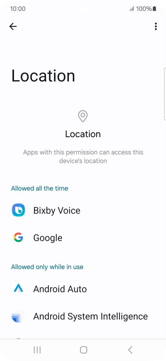 Press the required app.