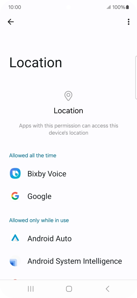 Press the required app.