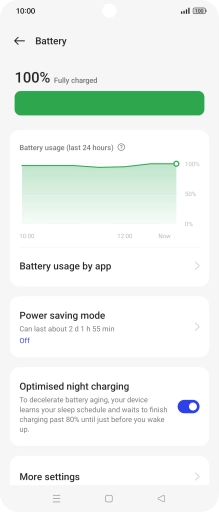 Press Power saving mode.