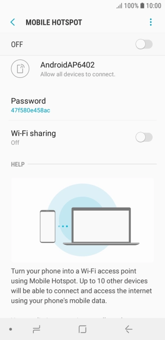 Press the menu icon.