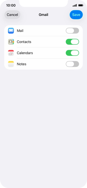 If this screen is displayed, you email account has been recognised and set up automatically. Follow the instructions on the screen to key in more information and finish setting up your phone.