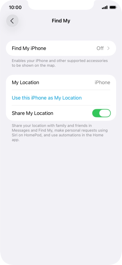 Press Find My iPhone.