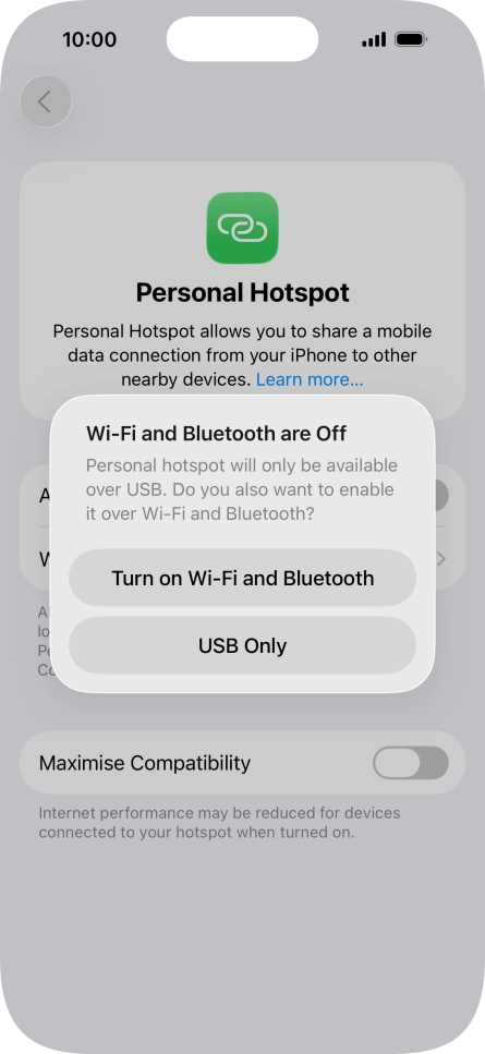 If Wi-Fi is turned off, press Turn on Wi-Fi and Bluetooth.
