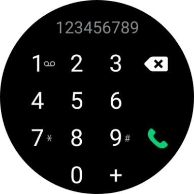 Press the call icon.