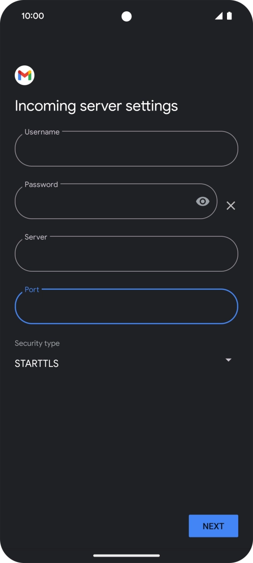 Press the drop down list below 