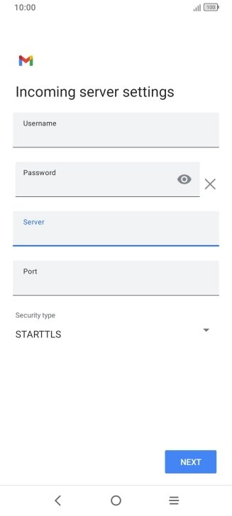 Press the field below 