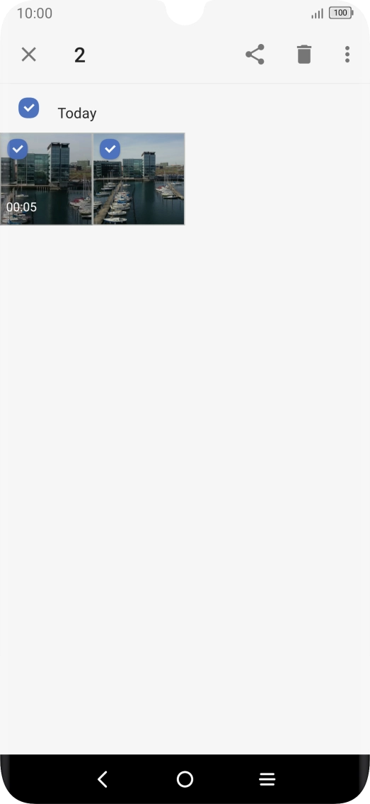 Press the share icon.