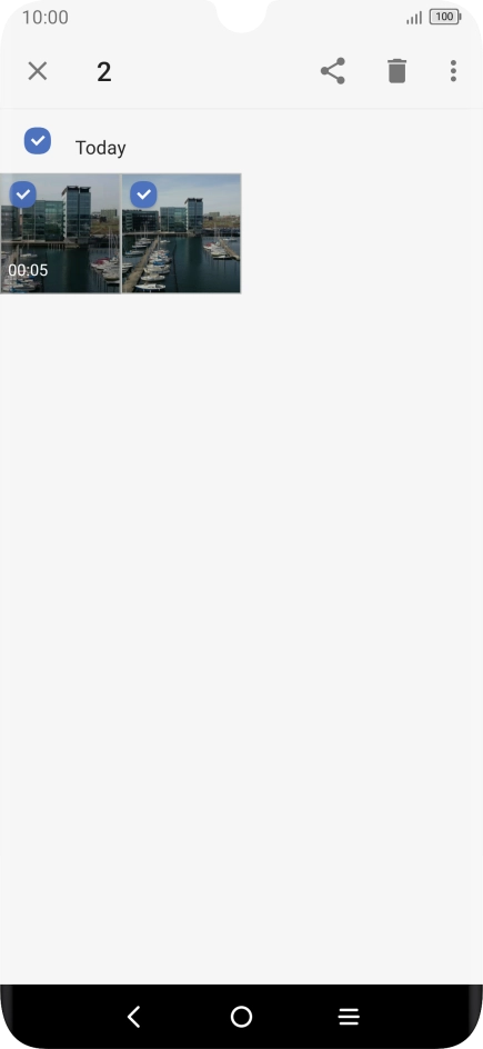 Press the share icon.