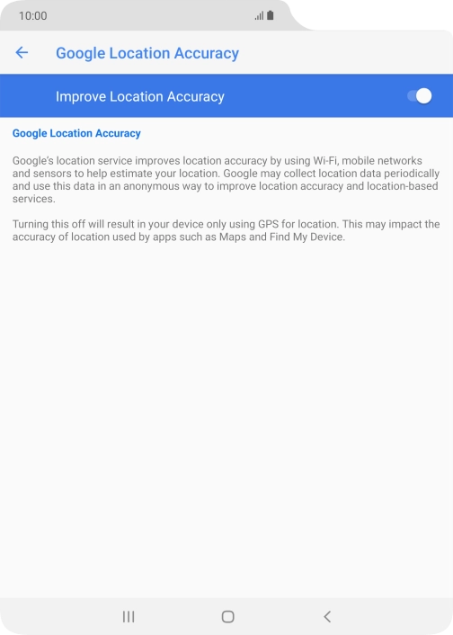 If you press the indicator next to 