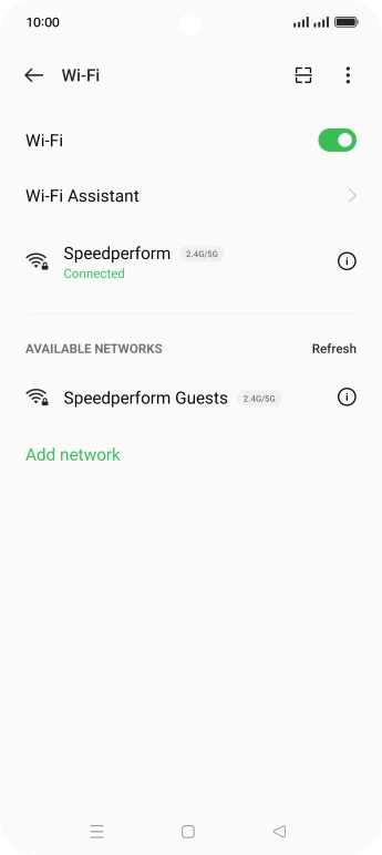 Press the Home key to return to the home screen.