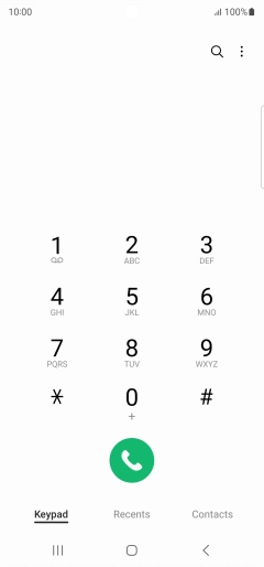 Press the menu icon.