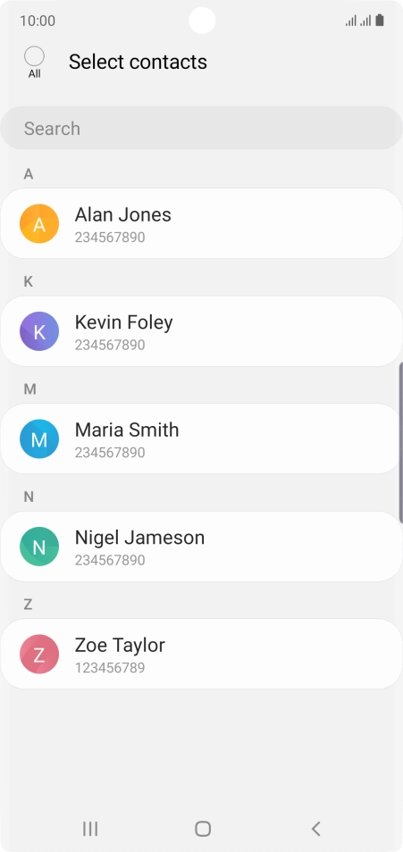 Press the field above 