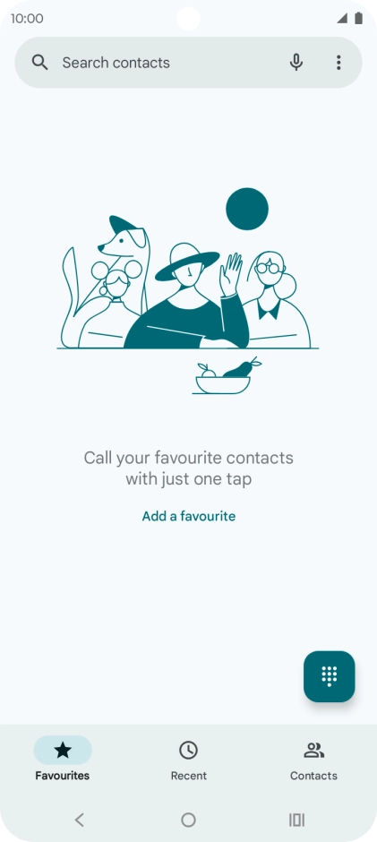 Press the menu icon.