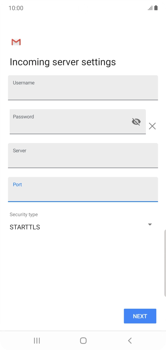 Press the drop down list below 