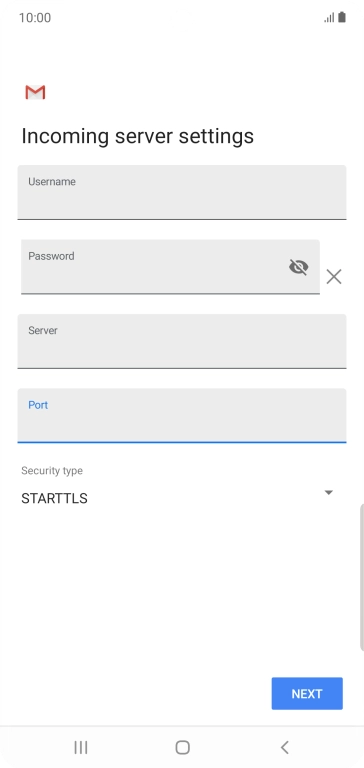Press the drop down list below 