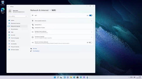 Click the required Wi-Fi network.