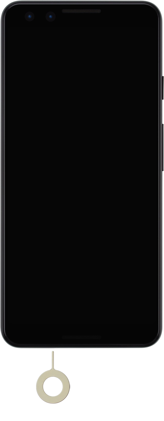 Find the opener for the SIM holder.
