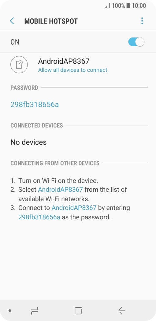 Press the Home key to return to the home screen.