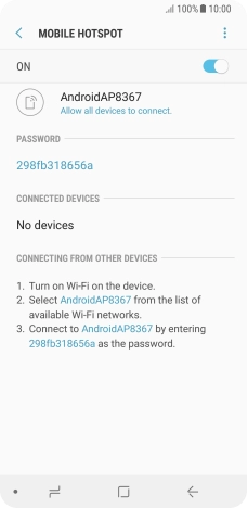 Press the Home key to return to the home screen.