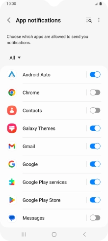Press the drop down list.