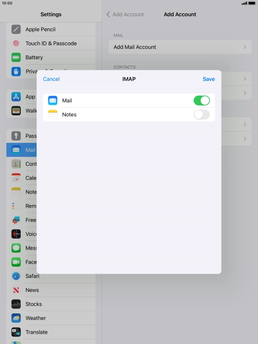 Press Save. Your email account has now been set up. To select more settings for incoming and outgoing server, proceed with the following steps.