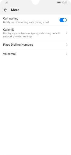 Press Fixed Dialling Numbers.