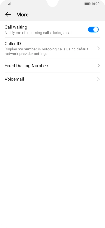 Press Fixed Dialling Numbers.