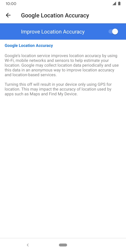 If you press the indicator next to 